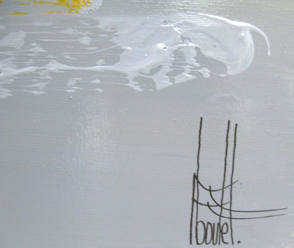 Tableau de F. BOUTET a pour titre MARINE ABSTRAITE style figuratif dim : F. BOUTETprix:1000