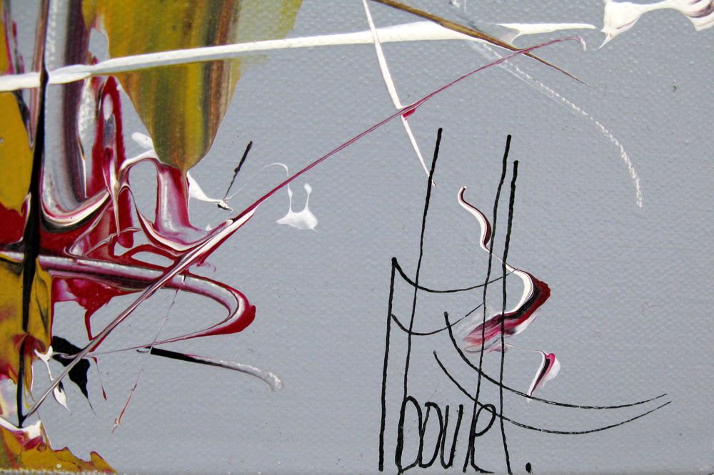 Tableau de F. BOUTET a pour titre MARINE ABSTRAITE 2022-01 style abstrait dim : F. BOUTETprix:400
