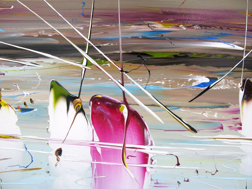 Tableau de F. BOUTET a pour titre MARINE ABSTRAITE style abstrait dim : F. BOUTETprix:1100