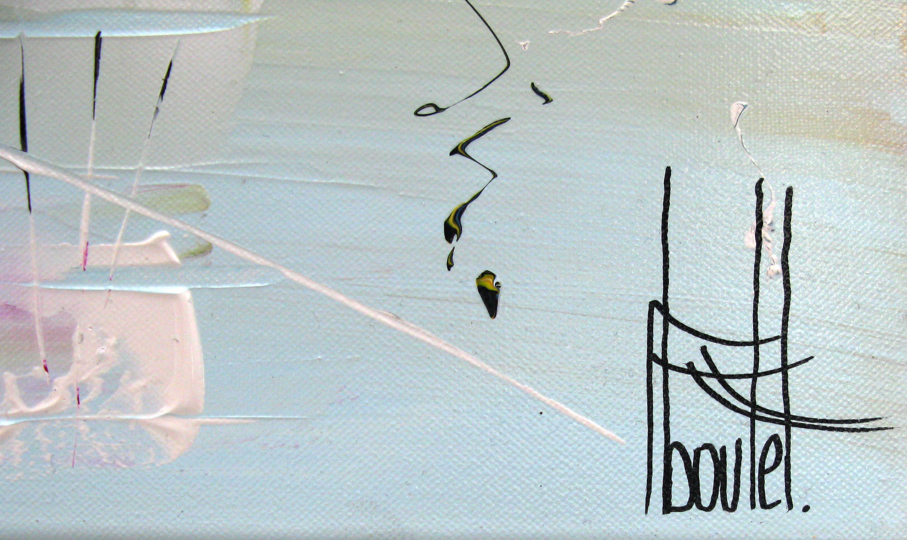 Tableau de F. BOUTET a pour titre MARINE ABSTRAITE style abstrait dim : F. BOUTETprix:1100