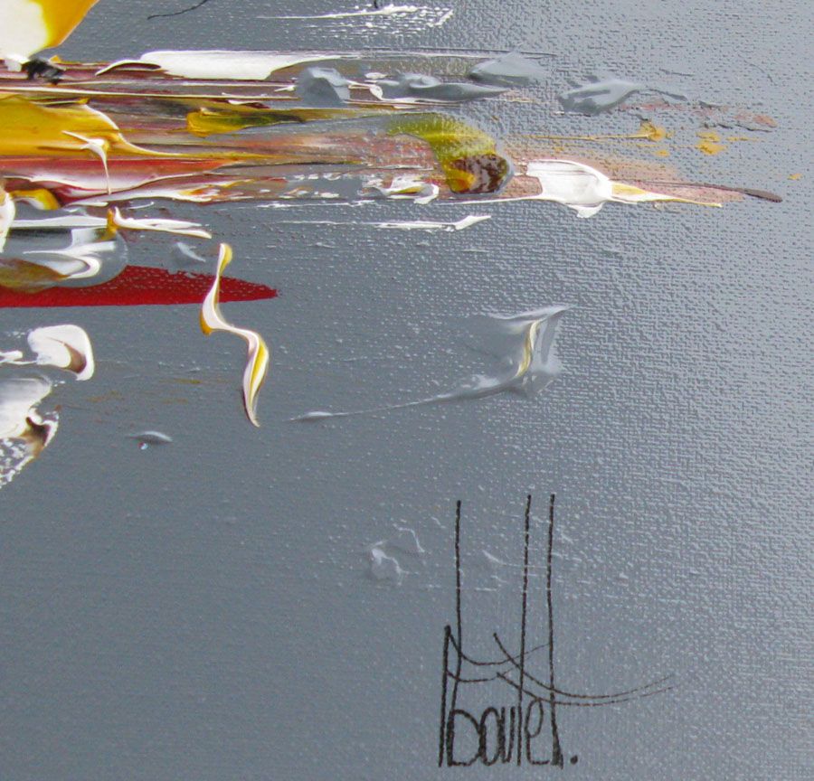 Tableau de F. BOUTET a pour titre MARINE ABSTRAITE style no dim : F. BOUTETprix:750