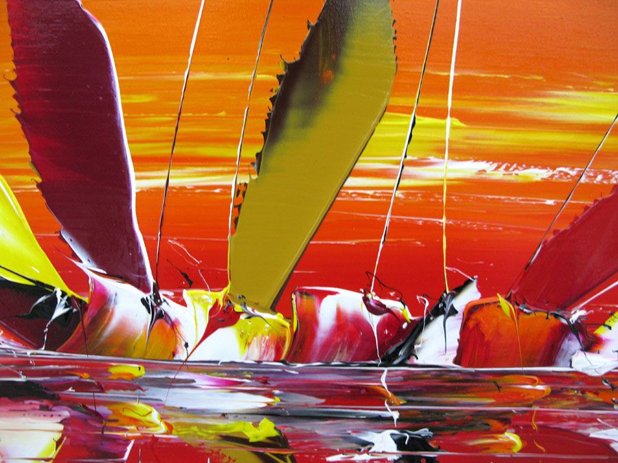 Tableau de F. BOUTET a pour titre MARINE F style figuratif dim : F. BOUTETprix: