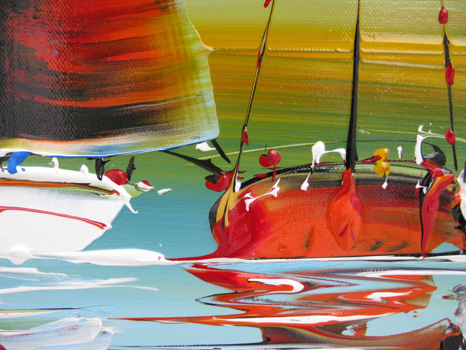 Tableau de F. BOUTET a pour titre MARINE ABSTRAIT 111 style no dim : F. BOUTETprix:300