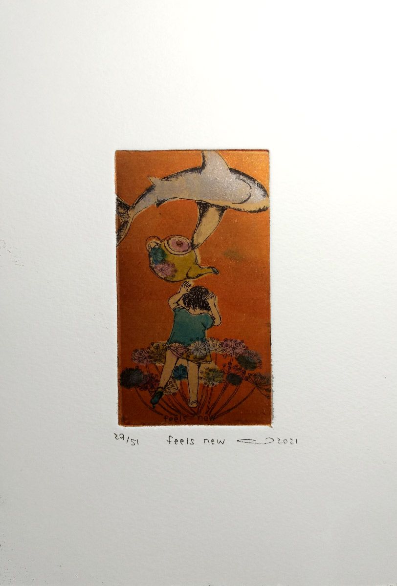 Editions d'art de ATSUKO ISHII a pour titre Feels New style figuratif dim : ATSUKO ISHIIprix:40