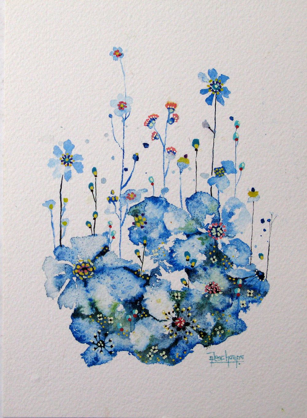 Dessin de AMANDINE DESCHAMPS a pour titre FLEURS DE SEL 5 style figuratif dim : AMANDINE DESCHAMPSprix:90