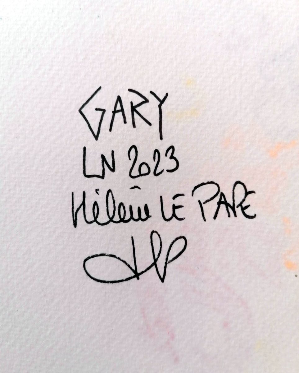 Dessin de LN LE PAPE a pour titre GARY style street pop art dim : LN LE PAPEprix:50