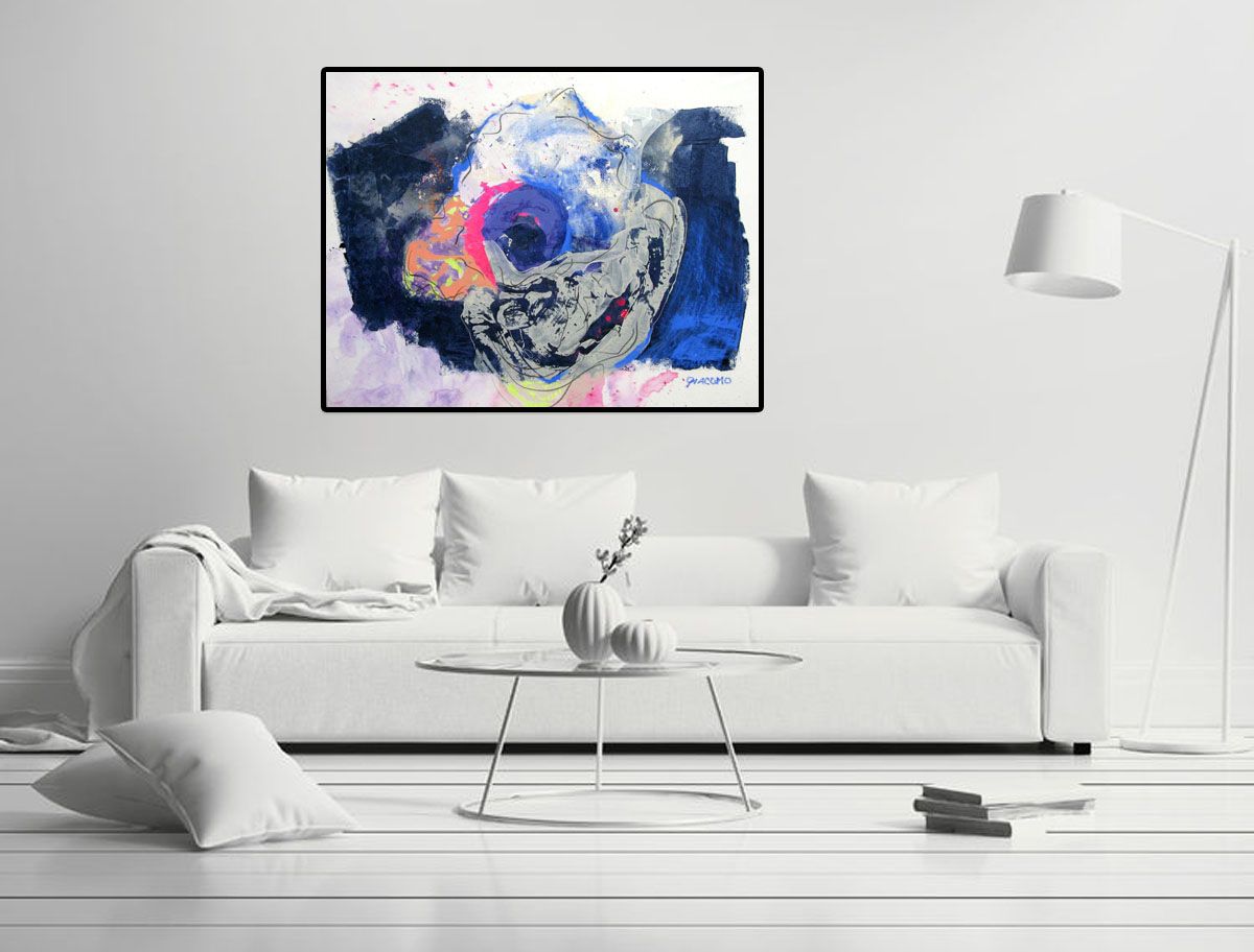 Tableau de GIACOMO a pour titre ECLOSION style abstrait dim : GIACOMOprix:1500