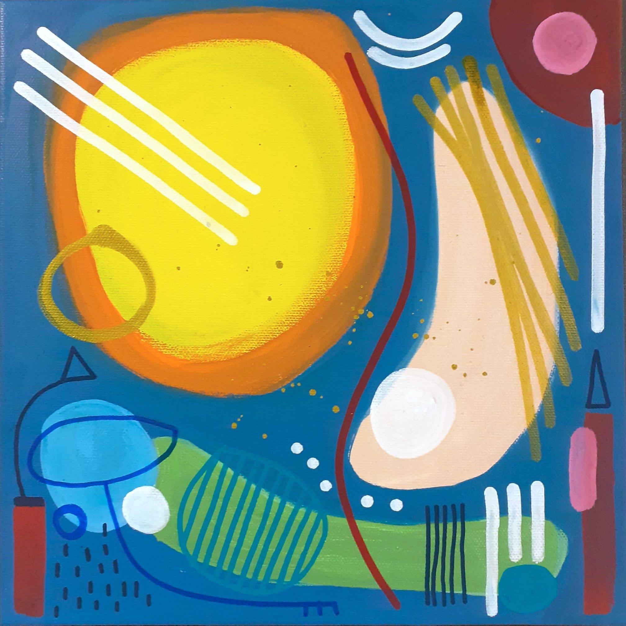 Tableau de TAREK a pour titre Geometrik 3 style street art dim : TAREKprix:300