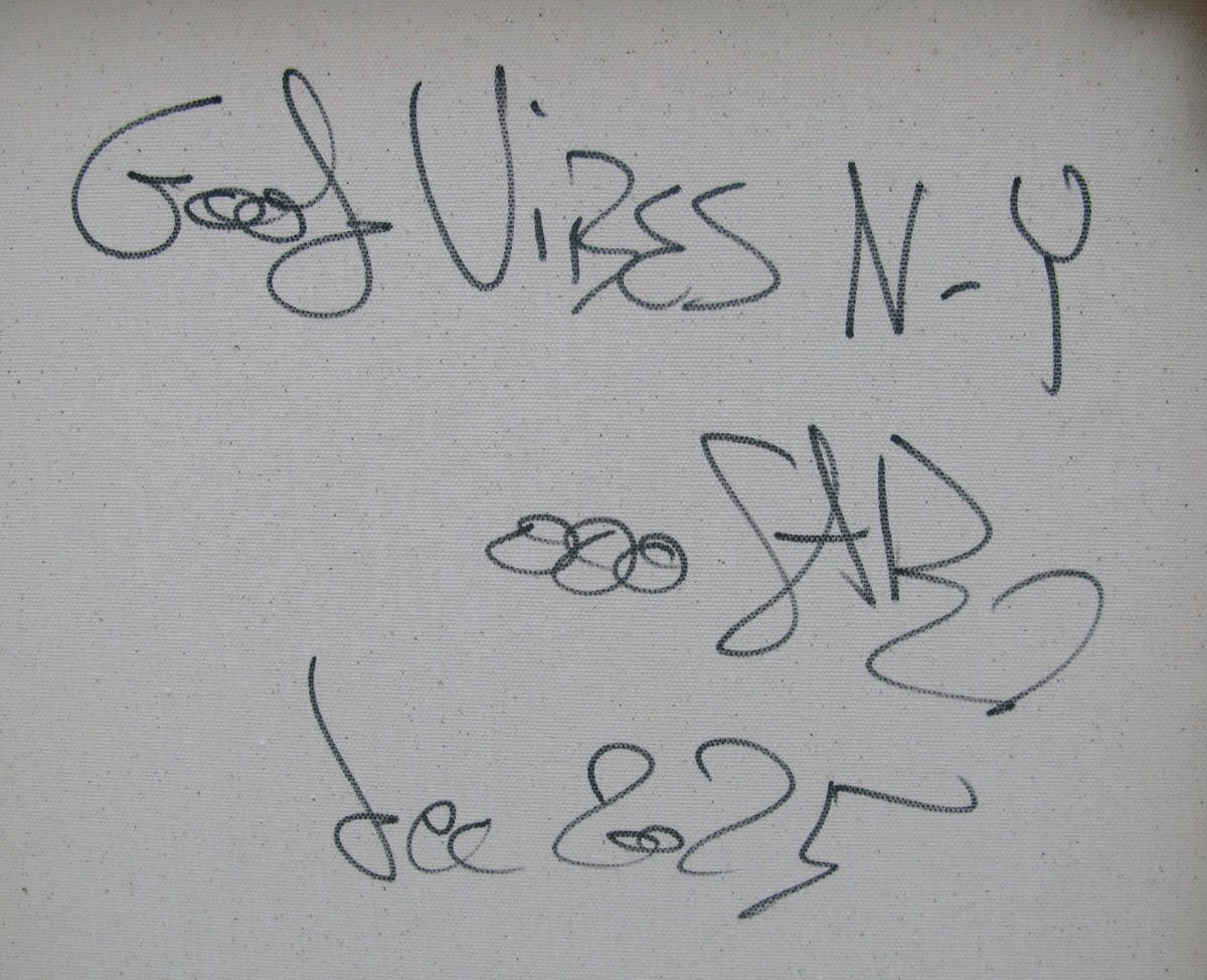 Tableau de RICO SAB a pour titre Good Vibes NY style street pop art, street art dim : RICO SABprix:800