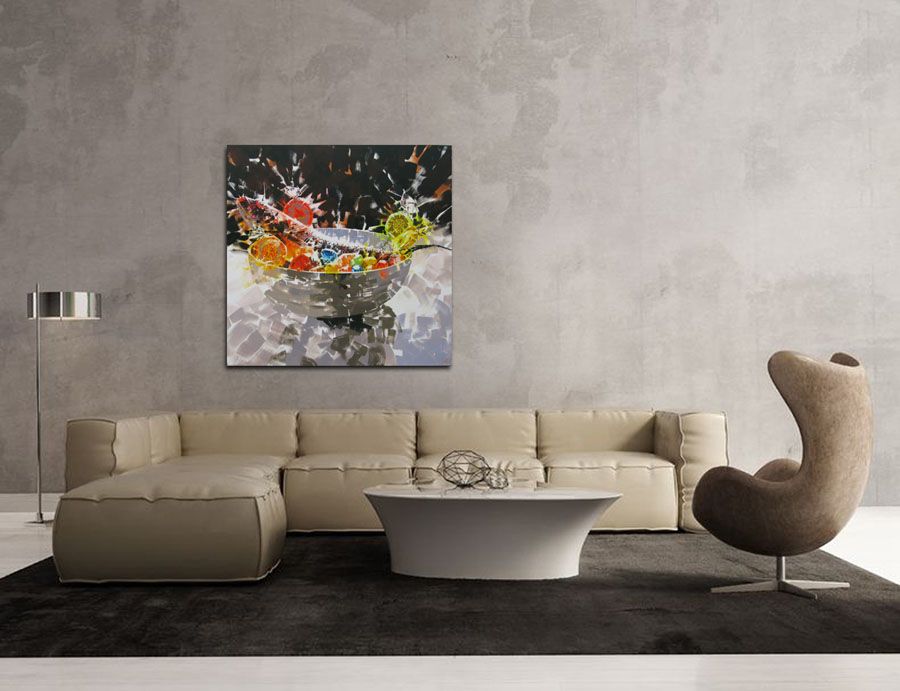Tableau de HEATON RUDYARD a pour titre BAR ET SUCETTES style figuratif dim : HEATON RUDYARDprix:3100
