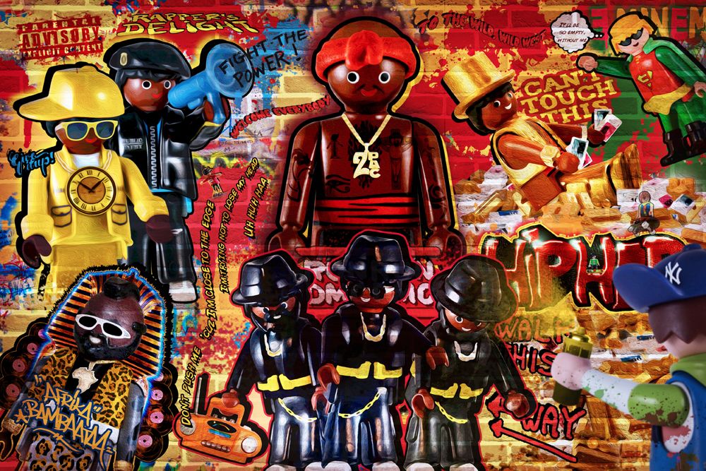 Photo de RICHARD UNGLIK a pour titre HIP HOP style street pop art dim : RICHARD UNGLIKprix:60
