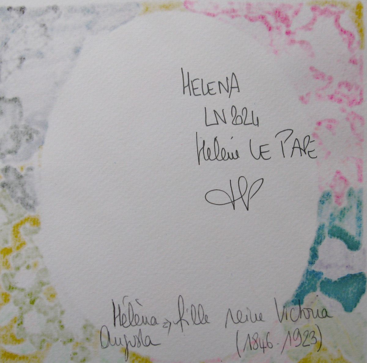 Dessin de LN LE PAPE a pour titre Helena style graphique dim : LN LE PAPEprix:60