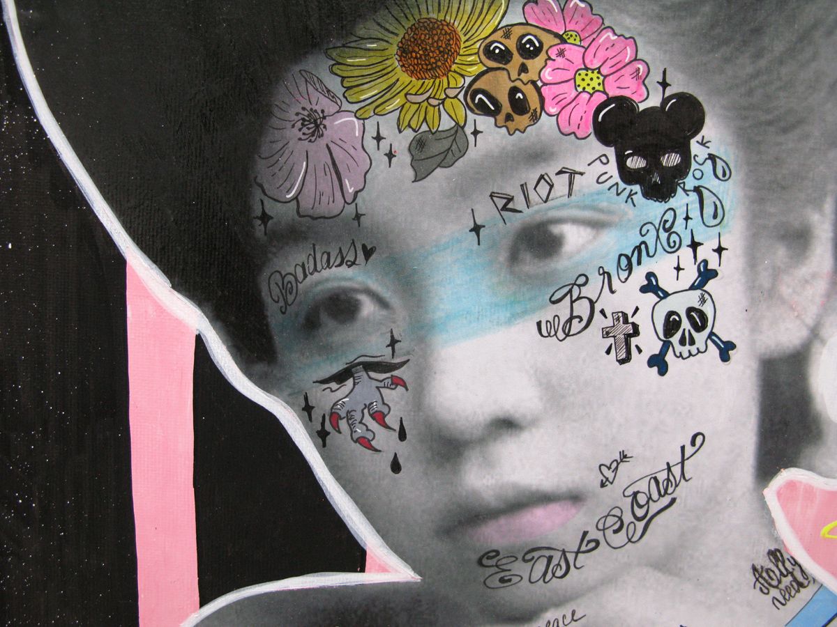 Tableau de LN LE PAPE a pour titre Hope and paradise style street pop art dim : LN LE PAPEprix:300