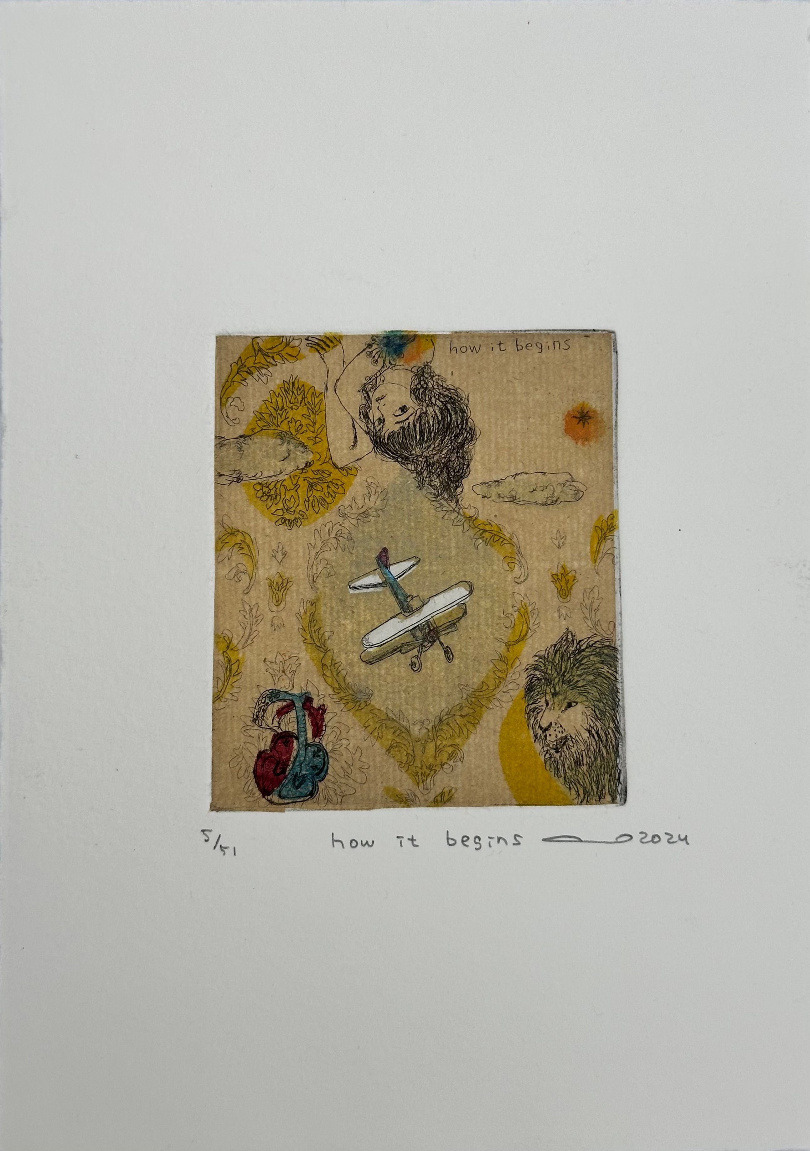 Editions d'art de ATSUKO ISHII a pour titre How it begins style figuratif dim : ATSUKO ISHIIprix:40