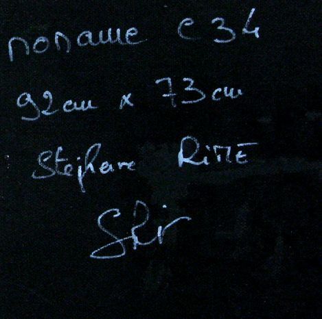 Tableau de STEPHANE RIME a pour titre Noname C34 style abstrait dim : STEPHANE RIMEprix:690
