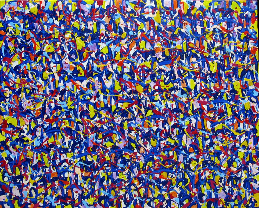 Tableau de STEPHANE RIME a pour titre Noname D9 style abstrait dim : STEPHANE RIMEprix:690