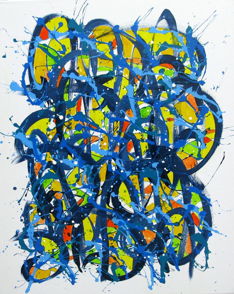Tableau de STEPHANE RIME a pour titre Noname E11 style abstrait dim : STEPHANE RIMEprix:690