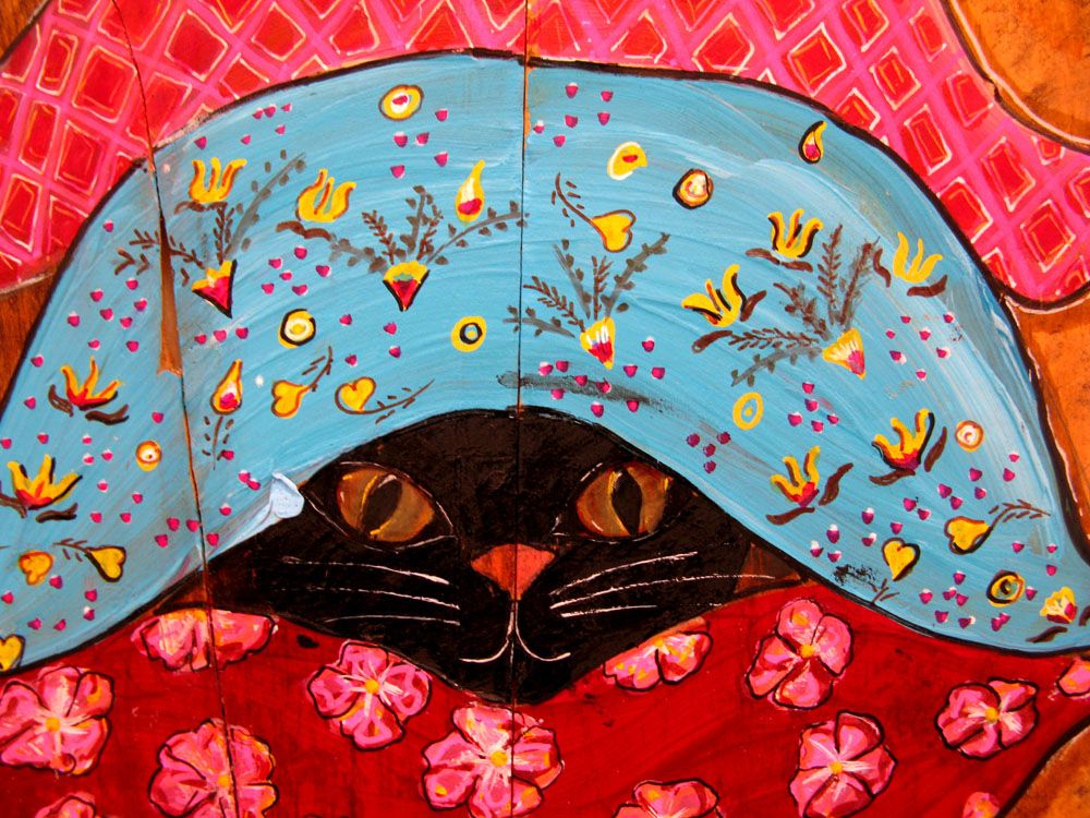 Tableau de CACOU a pour titre MONA 2 style figuratif, graphique dim : CACOUprix:140