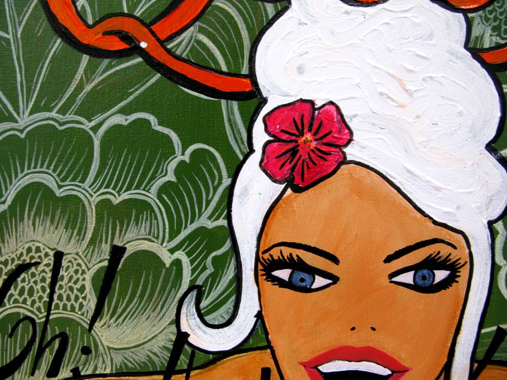 Tableau de CACOU a pour titre Queen style graphique dim : CACOUprix:150