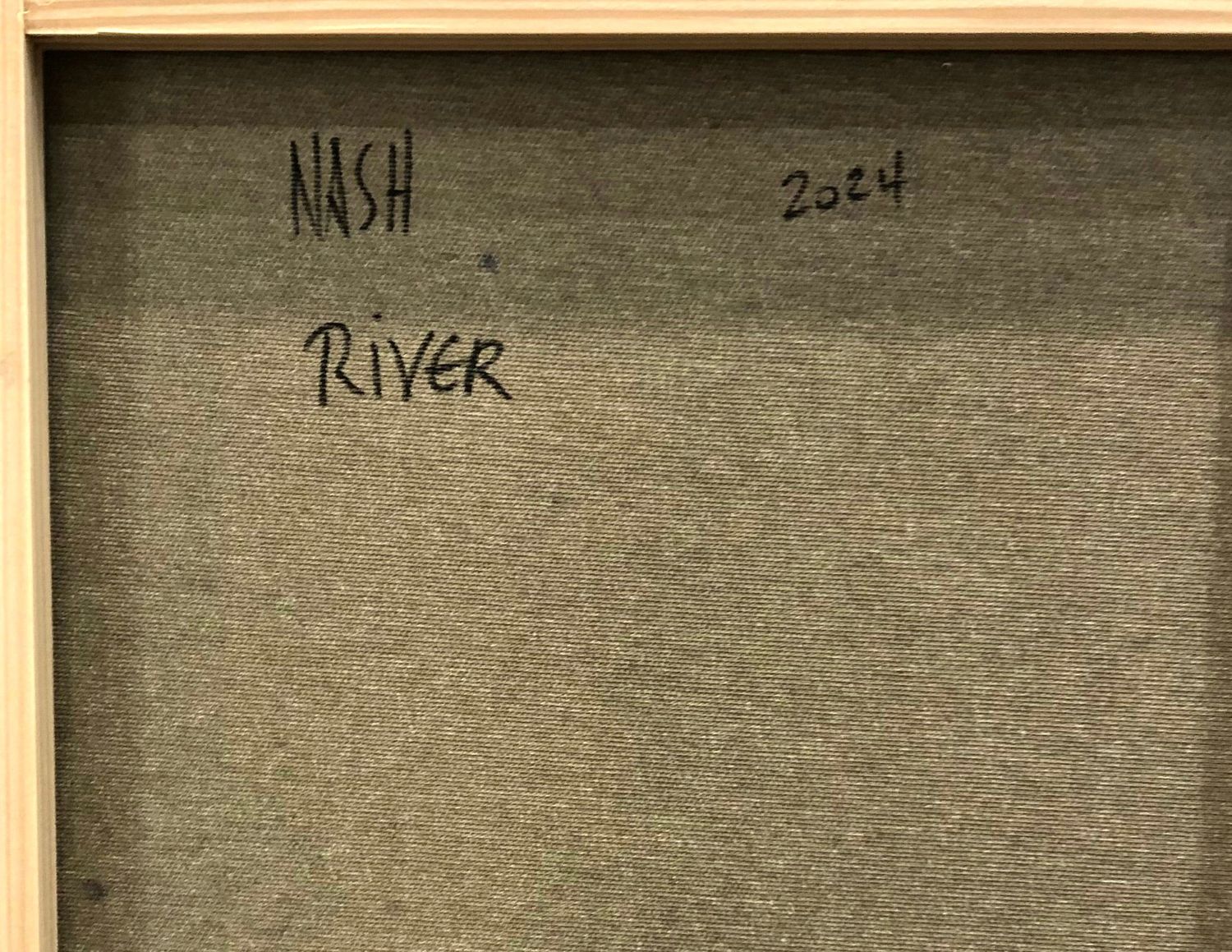 Tableau de NASH a pour titre River style abstrait dim : NASHprix:600