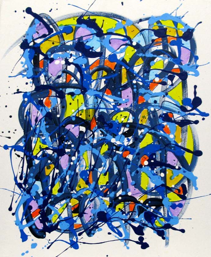 Tableau de STEPHANE RIME a pour titre Noname E17 style abstrait dim : STEPHANE RIMEprix:250