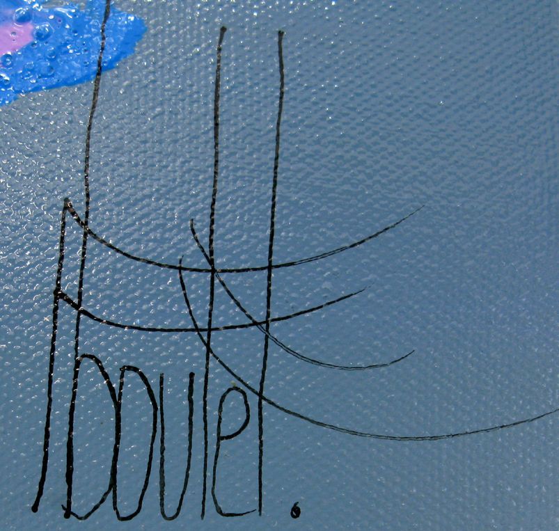 Tableau de F. BOUTET a pour titre MARINE ABSTRAITE 2024-61 style abstrait dim : F. BOUTETprix:700