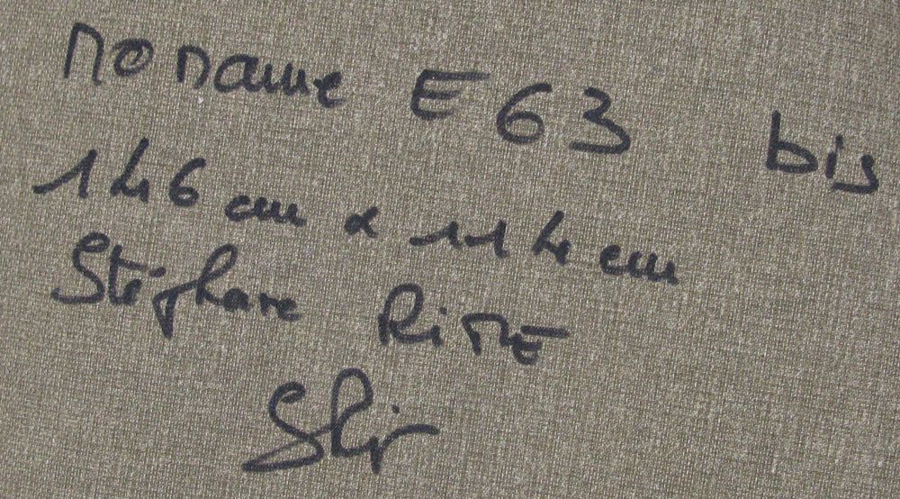 Tableau de STEPHANE RIME a pour titre No name E63 style abstrait dim : STEPHANE RIMEprix:1500