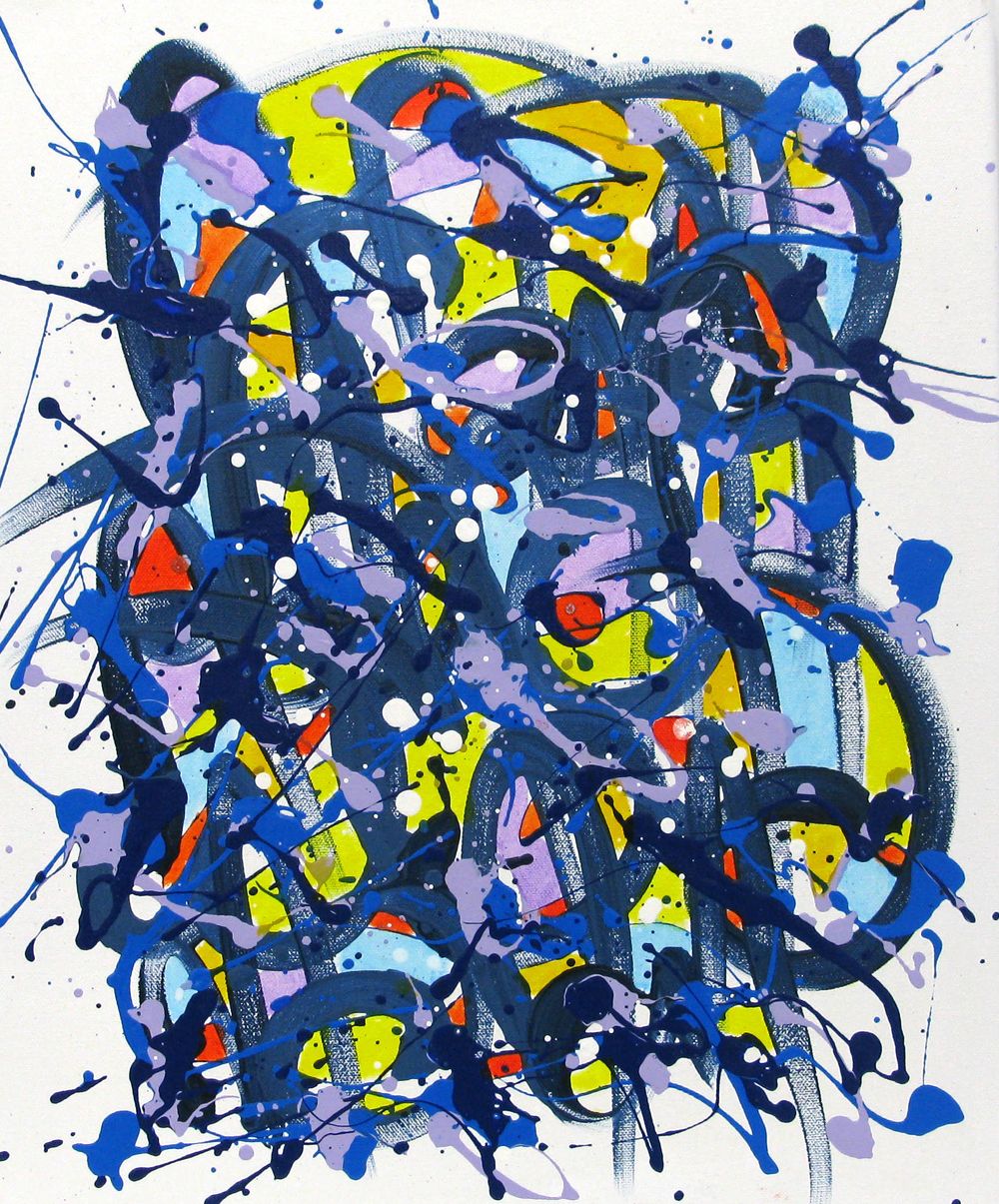 Tableau de STEPHANE RIME a pour titre Noname E26 style abstrait dim : STEPHANE RIMEprix:230
