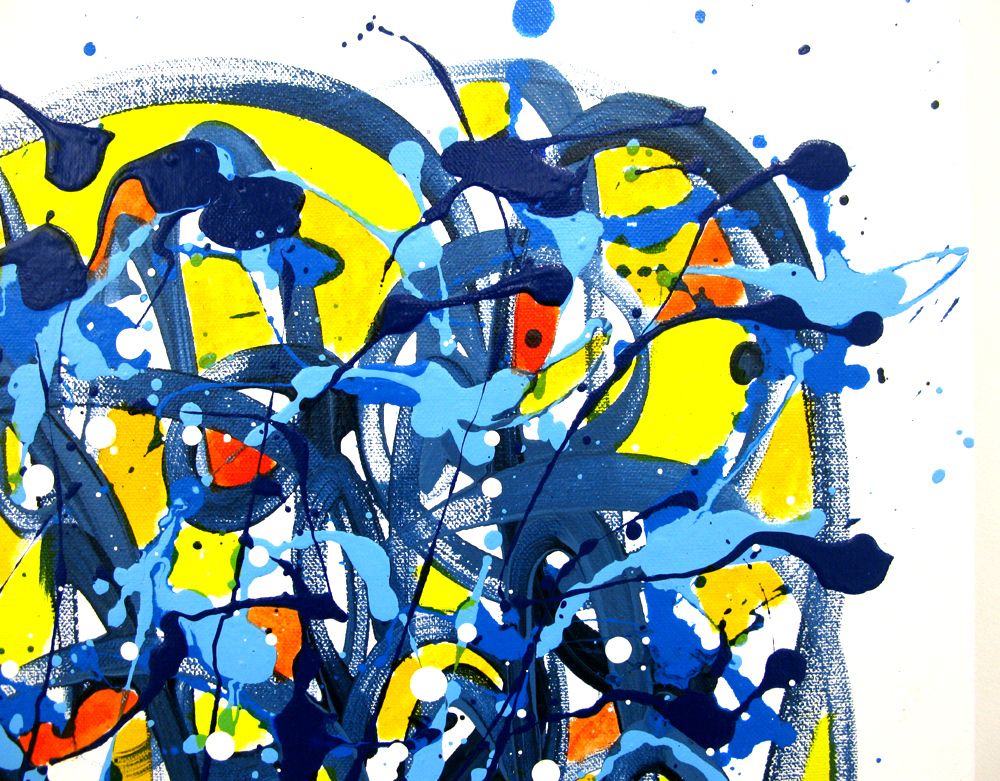 Tableau de STEPHANE RIME a pour titre Noname E25 style abstrait dim : STEPHANE RIMEprix:230