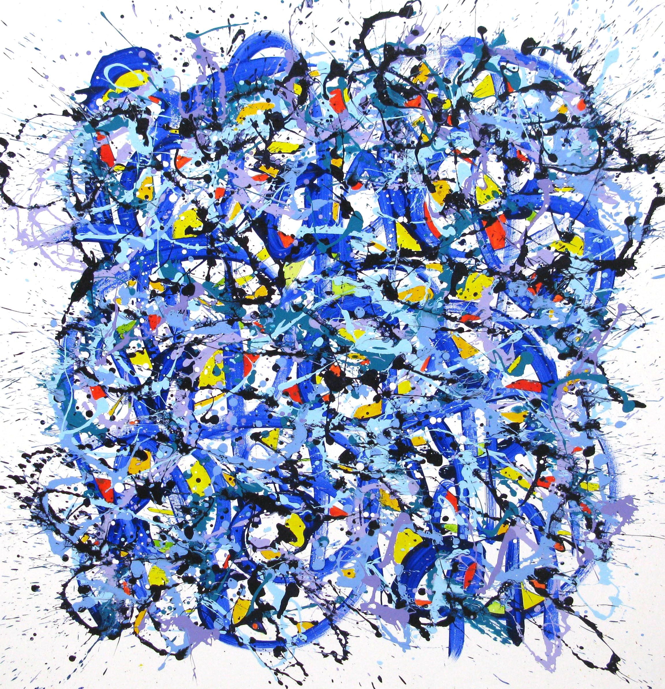 Tableau de STEPHANE RIME a pour titre NO NAME D50 style abstrait dim : STEPHANE RIMEprix:850