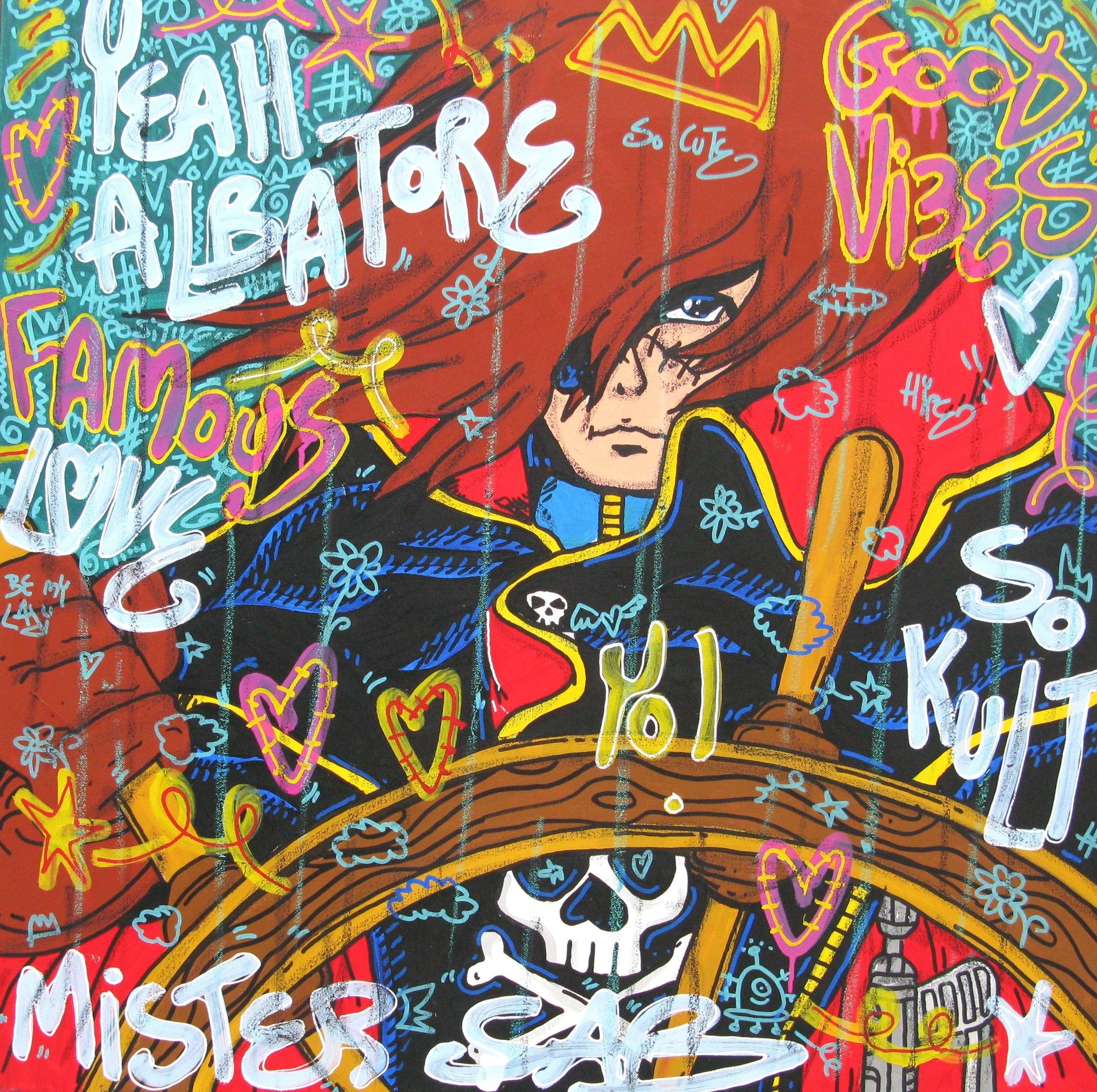 Tableau de RICO SAB a pour titre Yeah Albator style street pop art, street art dim : RICO SABprix:600