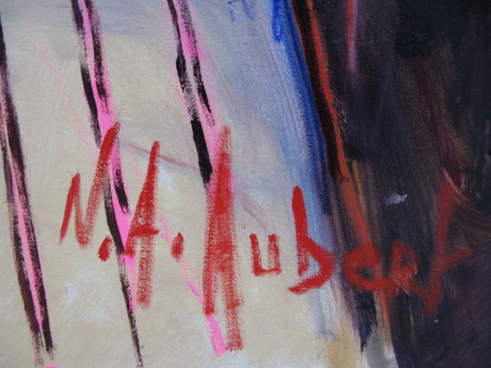 Tableau de NAWEL AUBERT a pour titre Placebo style figuratif dim : NAWEL AUBERTprix:1200