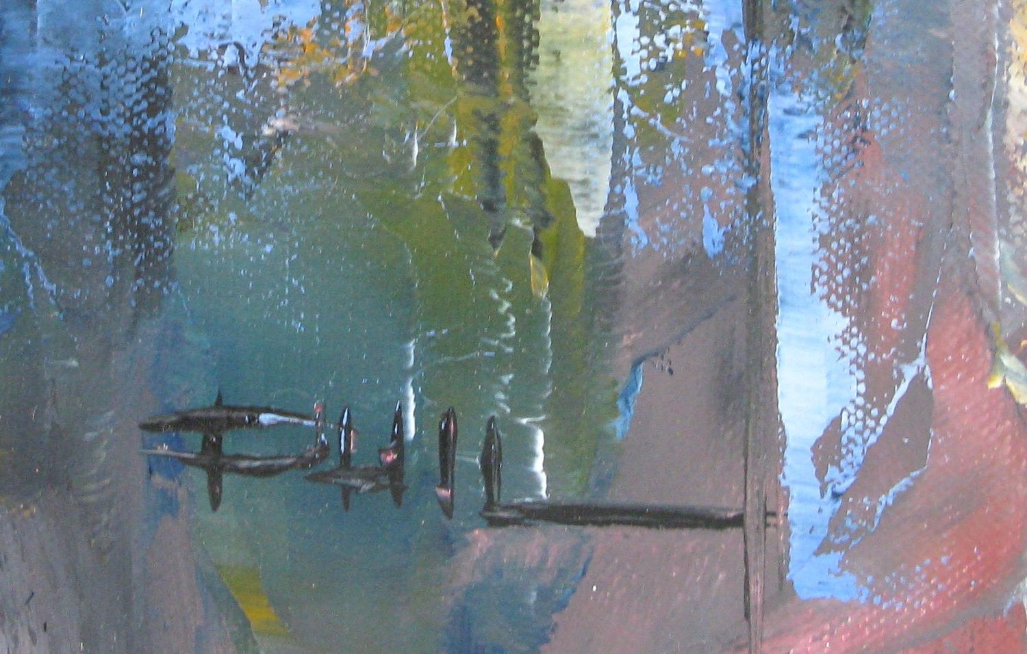 Tableau de PHIL a pour titre L'Etoile, Paris style figuratif dim : PHILprix:850