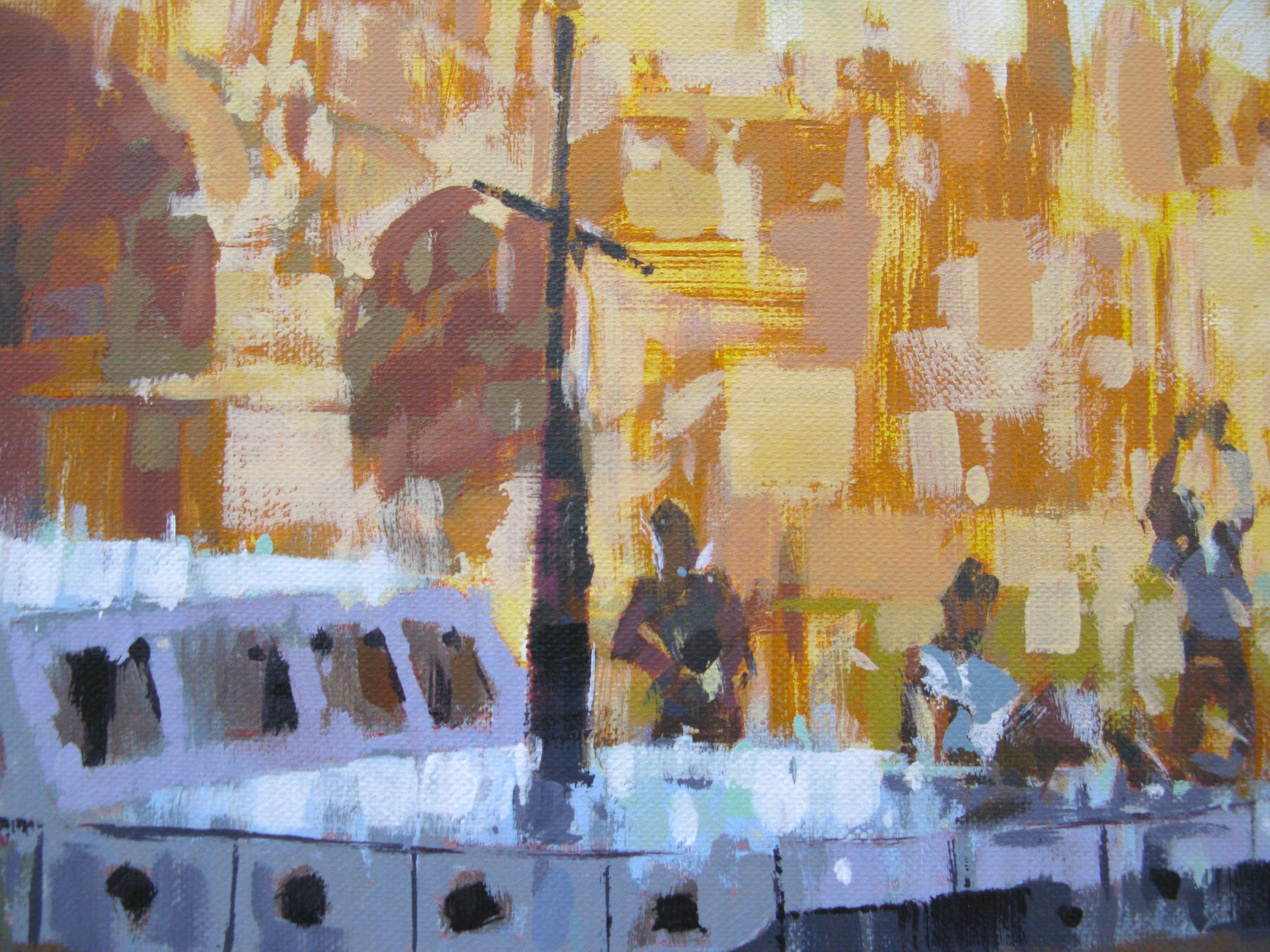 Tableau de HEATON RUDYARD a pour titre Eiffel-Seine style figuratif dim : HEATON RUDYARDprix:900