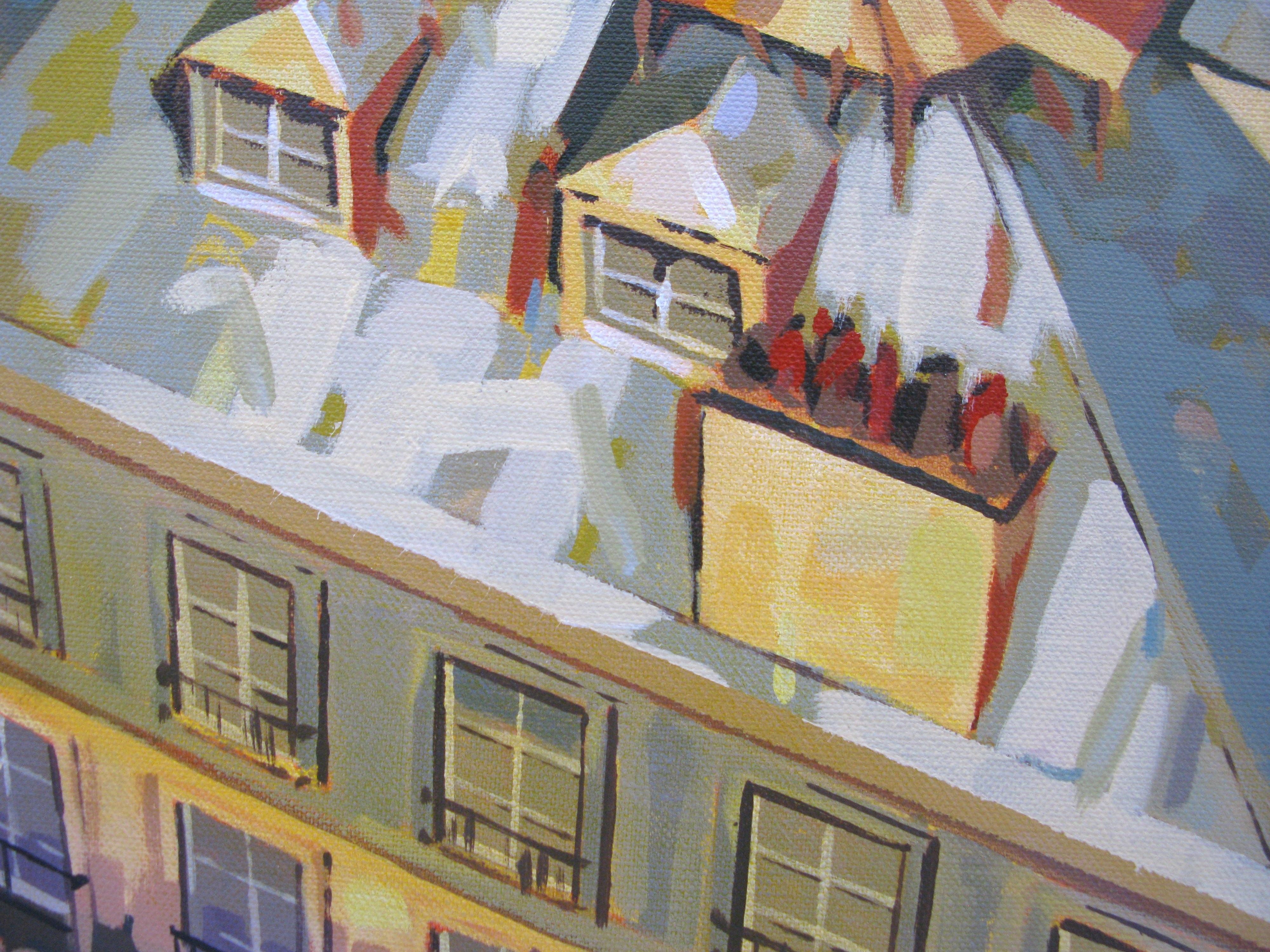 Tableau de HEATON RUDYARD a pour titre Rooftop Pool style figuratif dim : HEATON RUDYARDprix:900