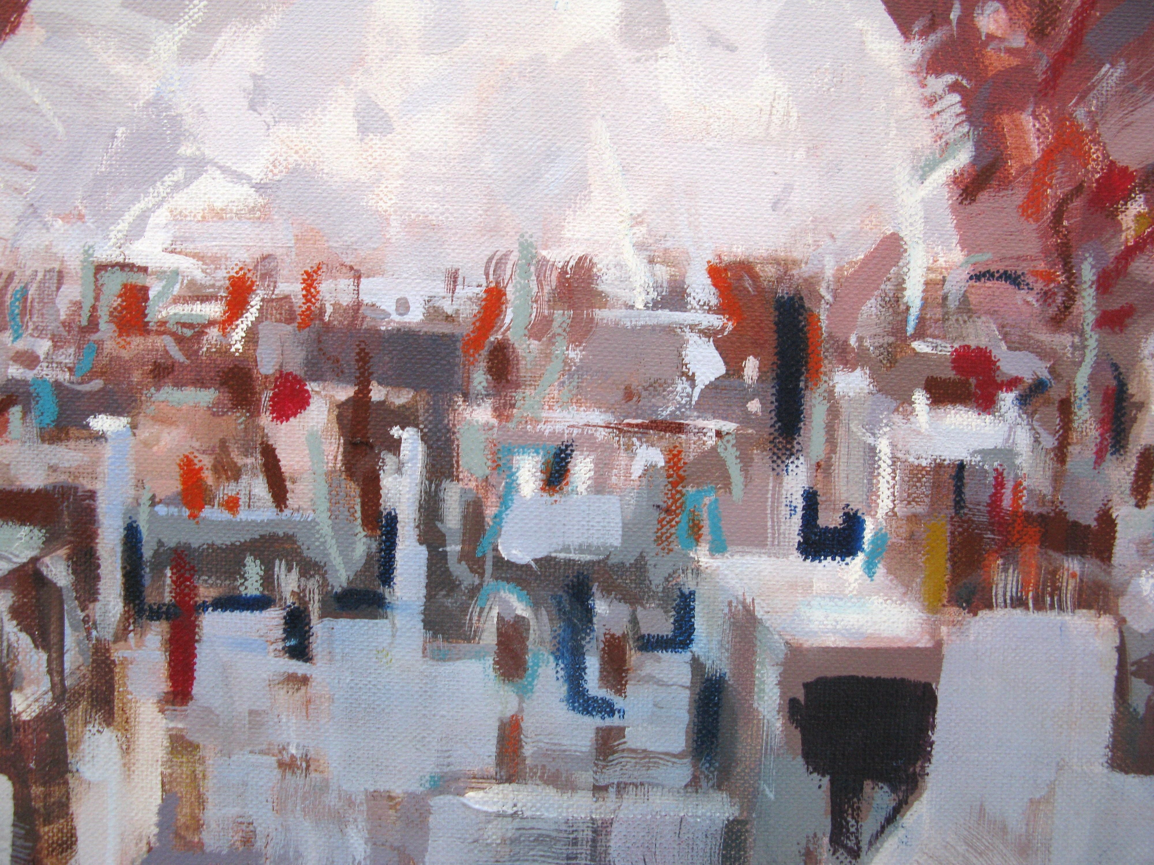 Tableau de HEATON RUDYARD a pour titre Tour rouge style figuratif dim : HEATON RUDYARDprix:900