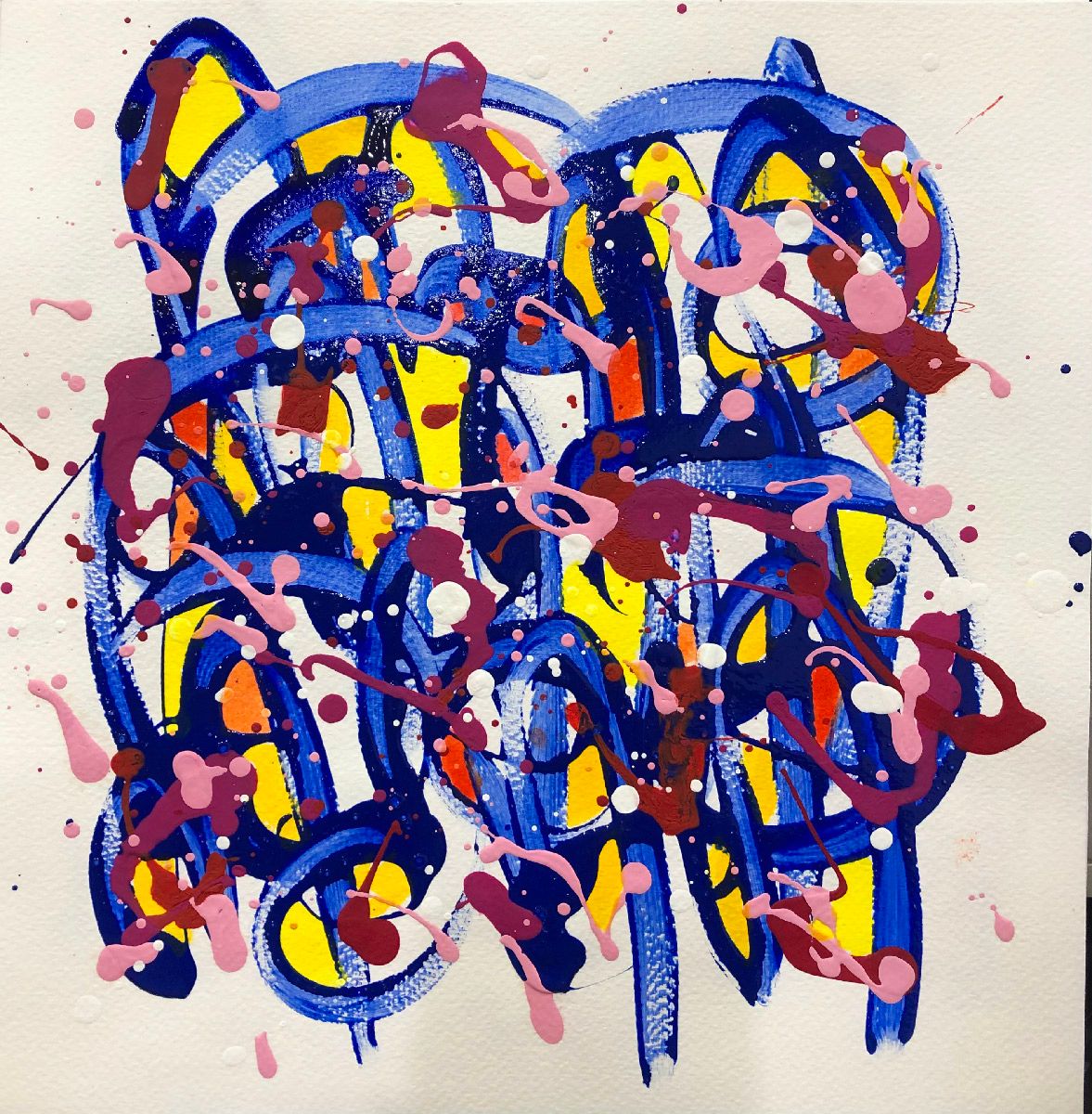 Dessin de STEPHANE RIME a pour titre noname D145 style abstrait dim : STEPHANE RIMEprix:60
