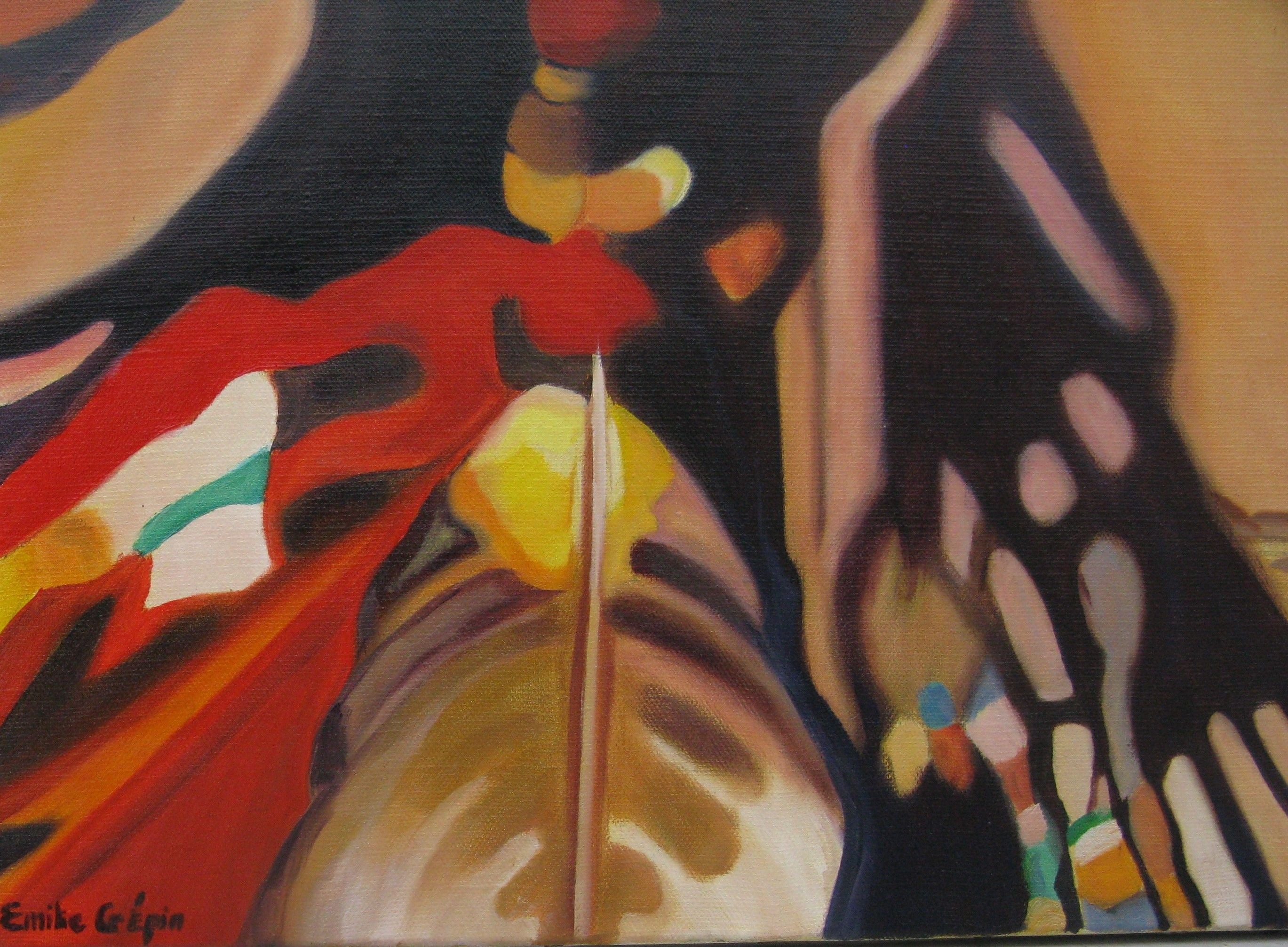 Tableau de EMILIE CREPIN a pour titre Seli style figuratif dim : EMILIE CREPINprix:1200