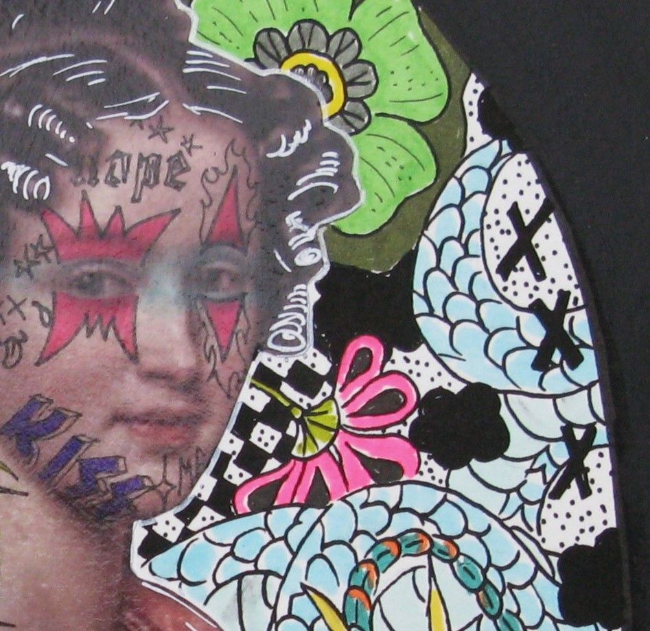 Dessin de LN LE PAPE a pour titre Sweet archiduchesse style street pop art dim : LN LE PAPEprix:80