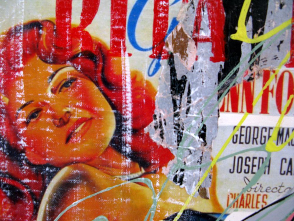 Tableau de PATRICIA GADISSEUR a pour titre Gilda style graffiti, street pop art dim : PATRICIA GADISSEURprix:700