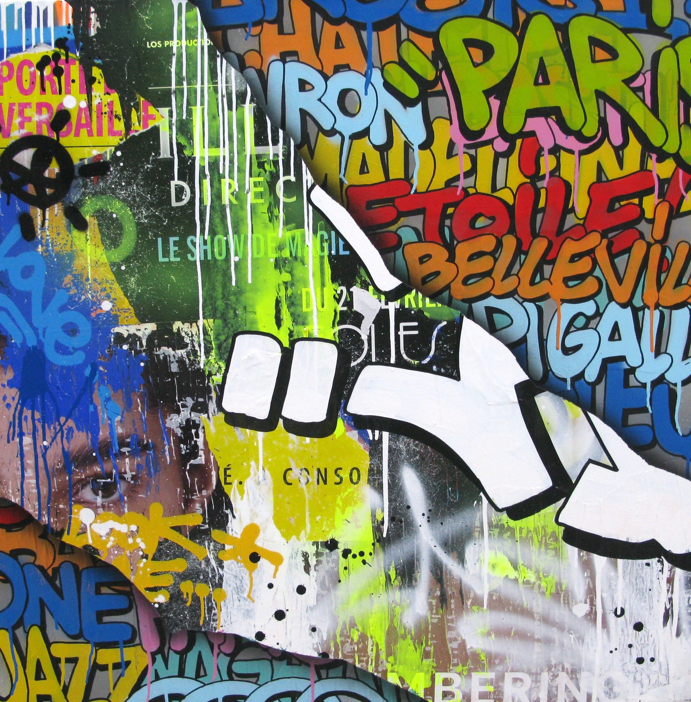 Tableau de KENY a pour titre Spray Art 2 style graffiti, street art dim : KENYprix:800