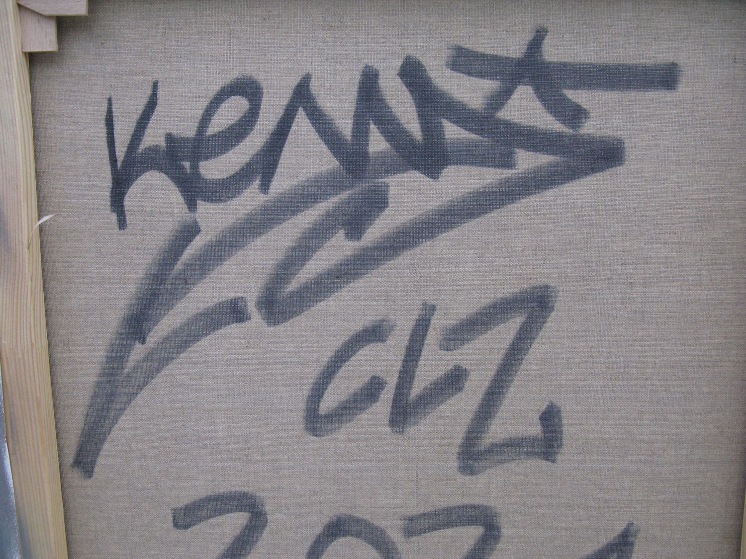 Tableau de KENY a pour titre Spray Art 2 style graffiti, street art dim : KENYprix:800