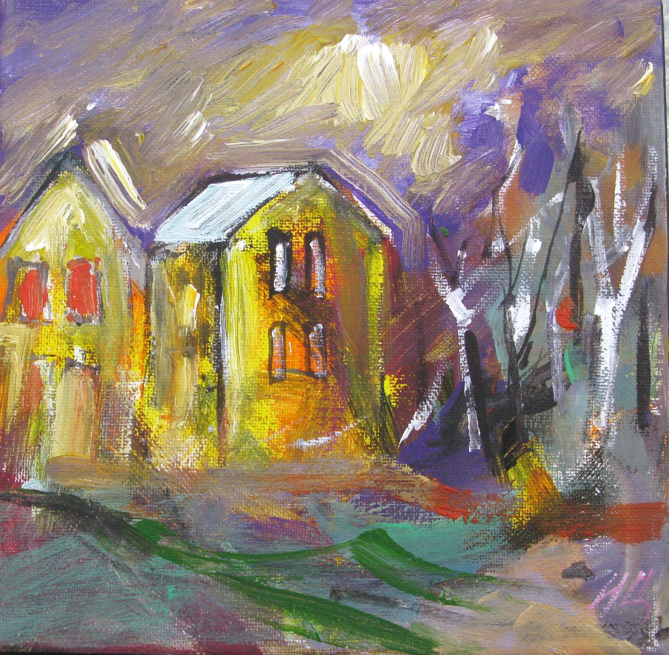 Tableau de IVAN TZONEV a pour titre SELO - 3 style figuratif dim : IVAN TZONEVprix:80