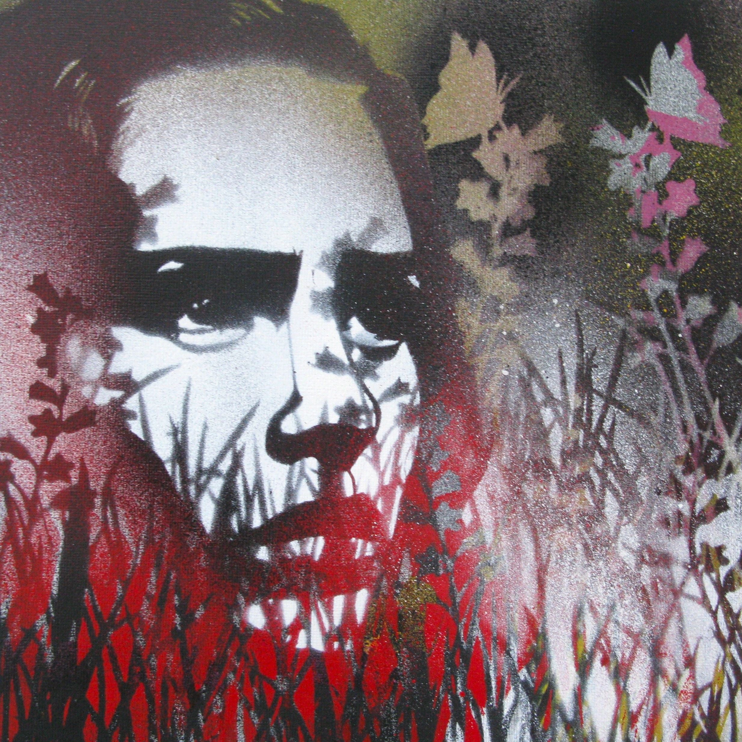 Tableau de KARO TRASS a pour titre Louison style street pop art, street art dim : KARO TRASSprix:90
