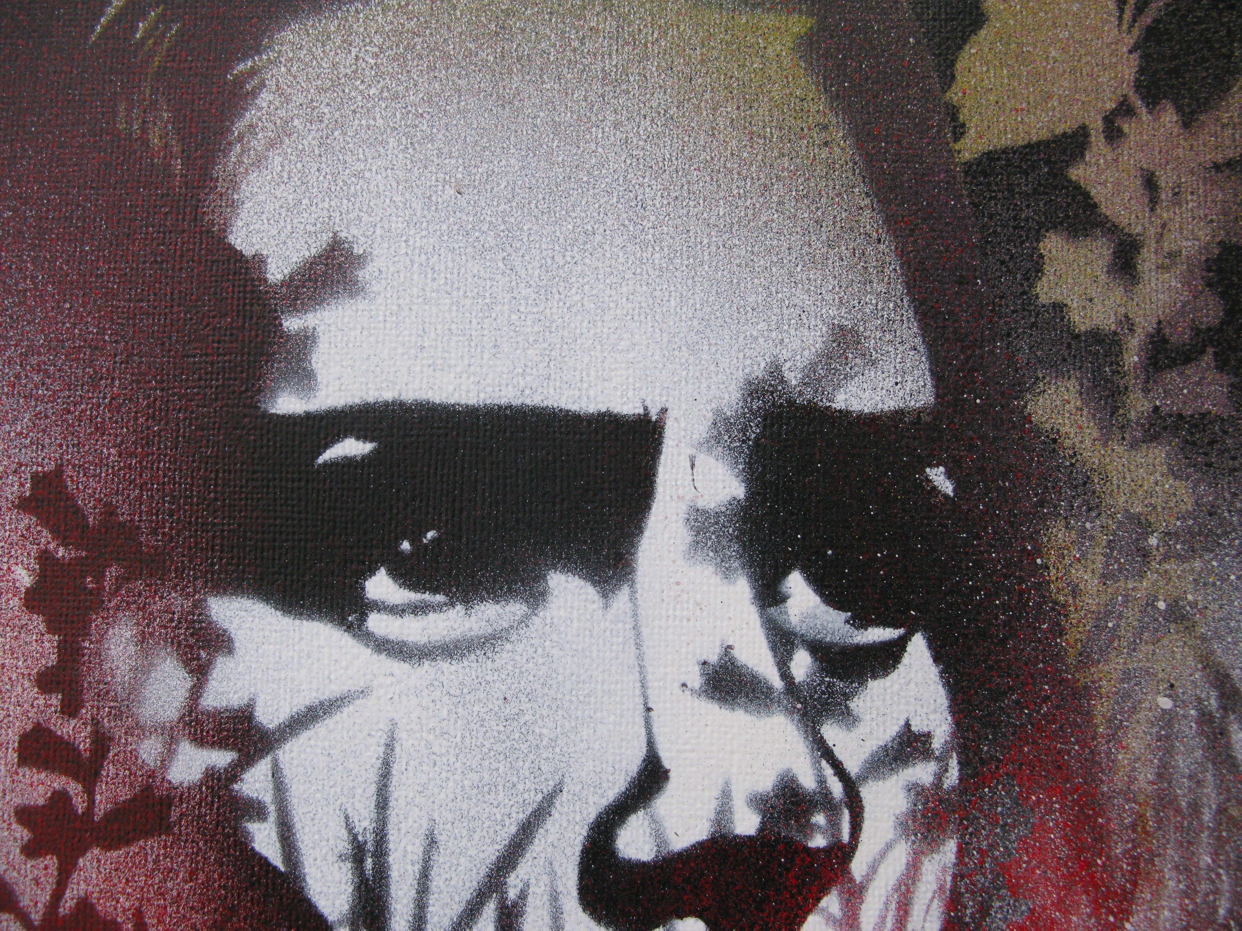 Tableau de KARO TRASS a pour titre Louison style street pop art, street art dim : KARO TRASSprix:90