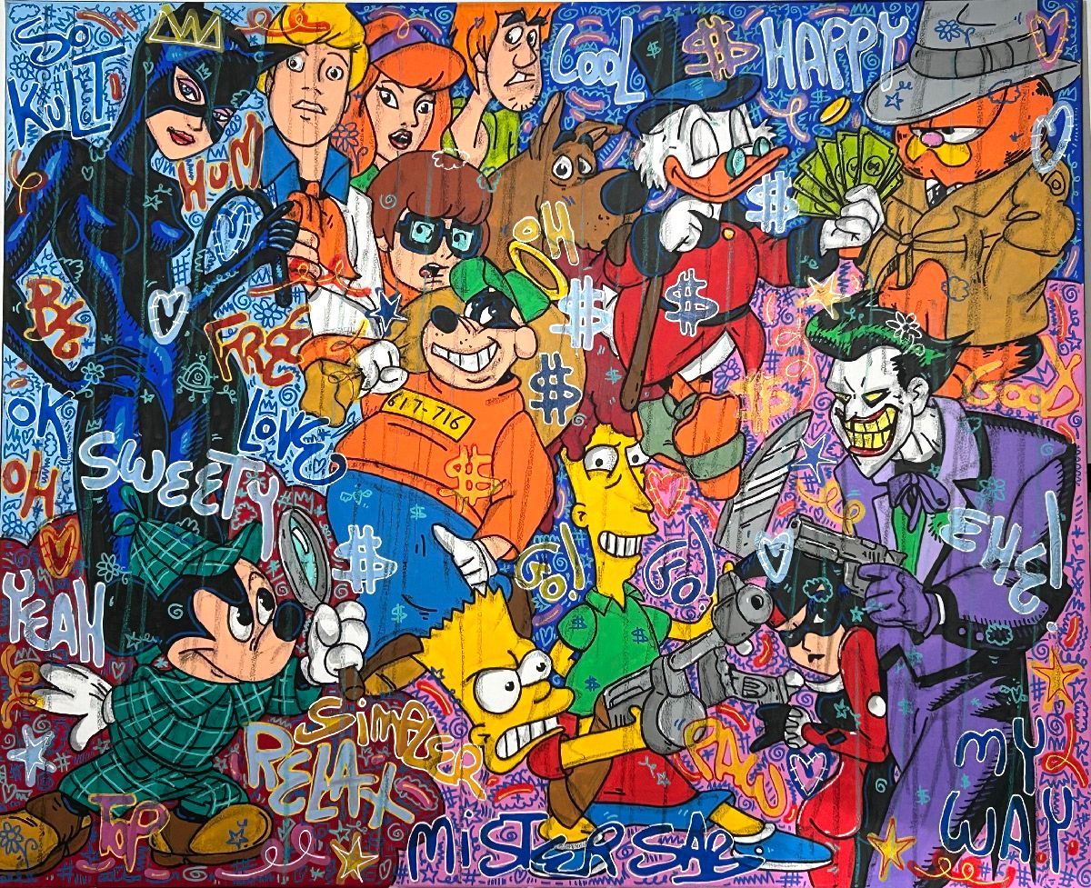 Tableau de RICO SAB a pour titre So kult $ style street pop art dim : RICO SABprix:1650