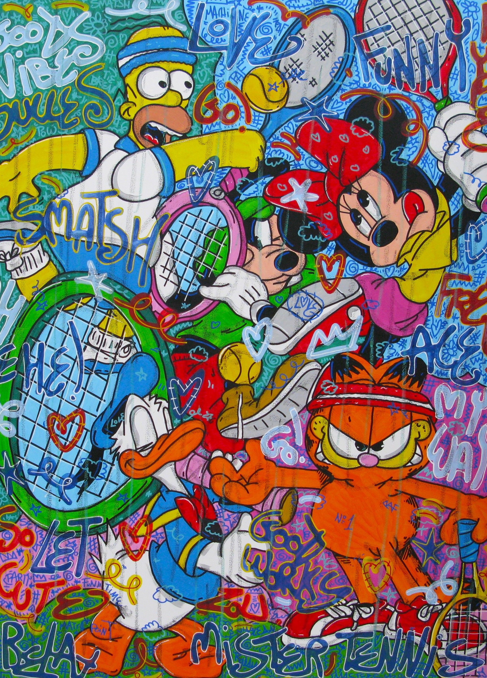 Tableau de RICO SAB a pour titre Smatsh style street pop art, street art dim : RICO SABprix:1350