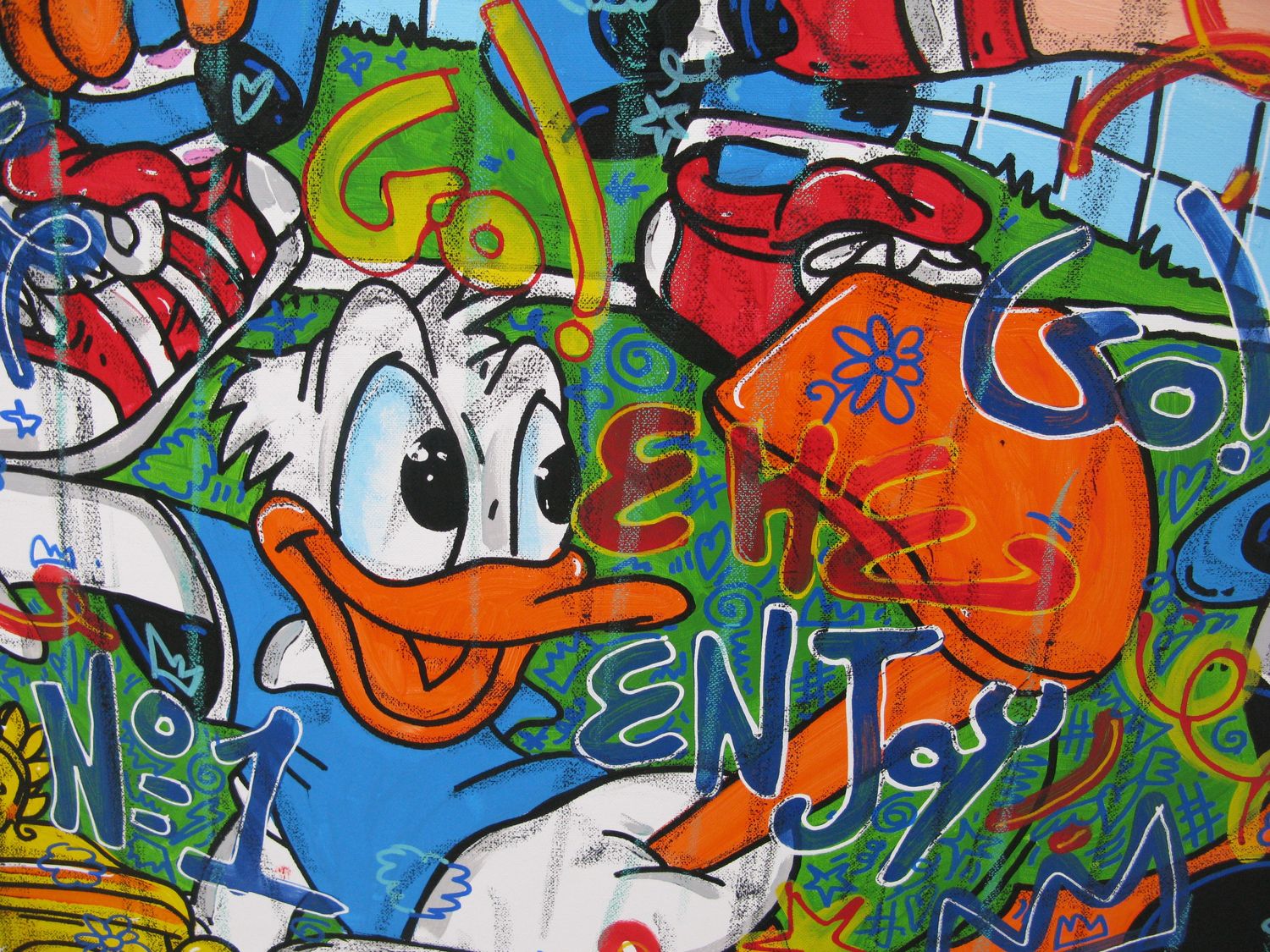 Tableau de RICO SAB a pour titre Stars foot style street pop art, street art dim : RICO SABprix:1350