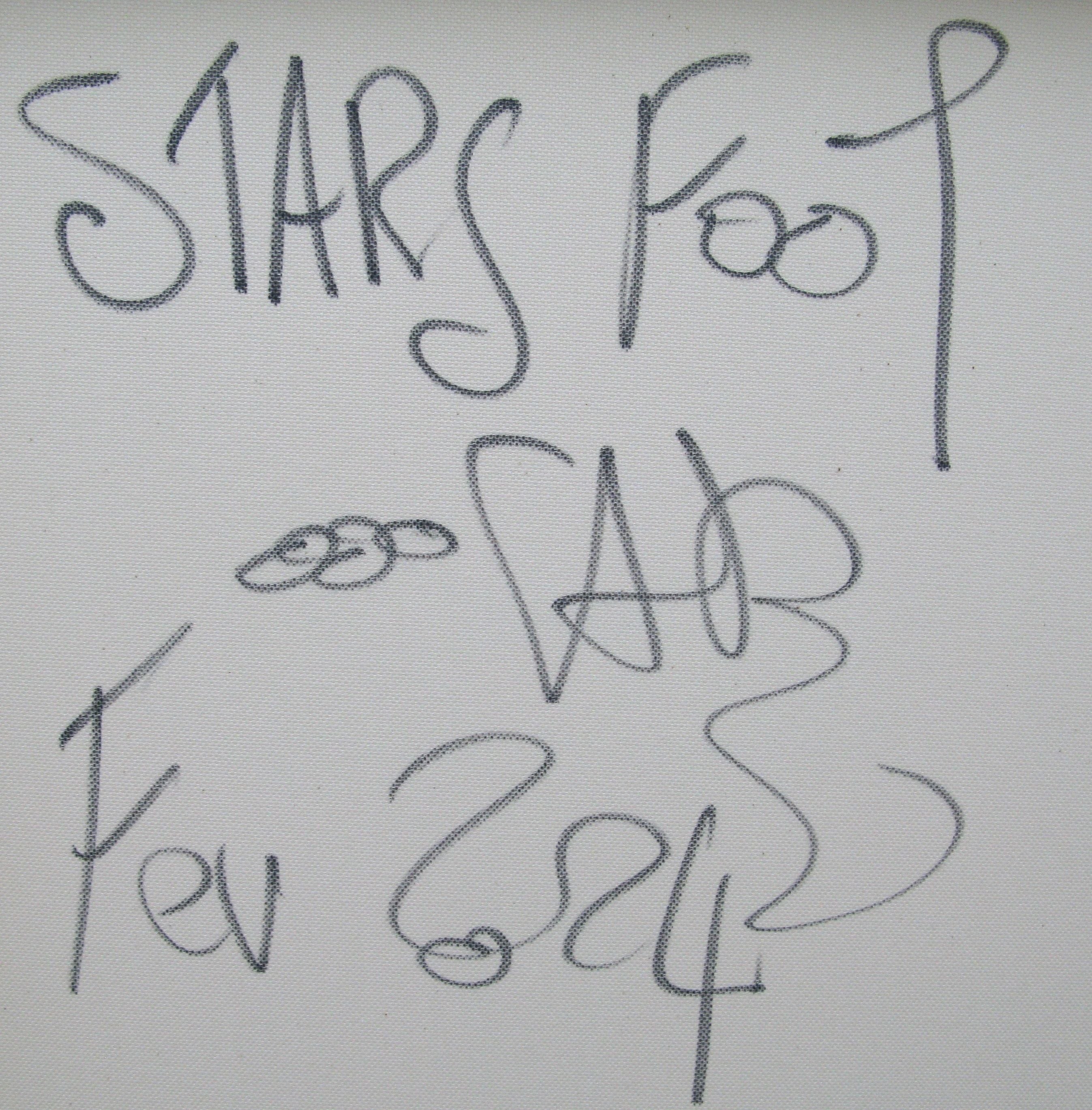 Tableau de RICO SAB a pour titre Stars foot style street pop art, street art dim : RICO SABprix:1350