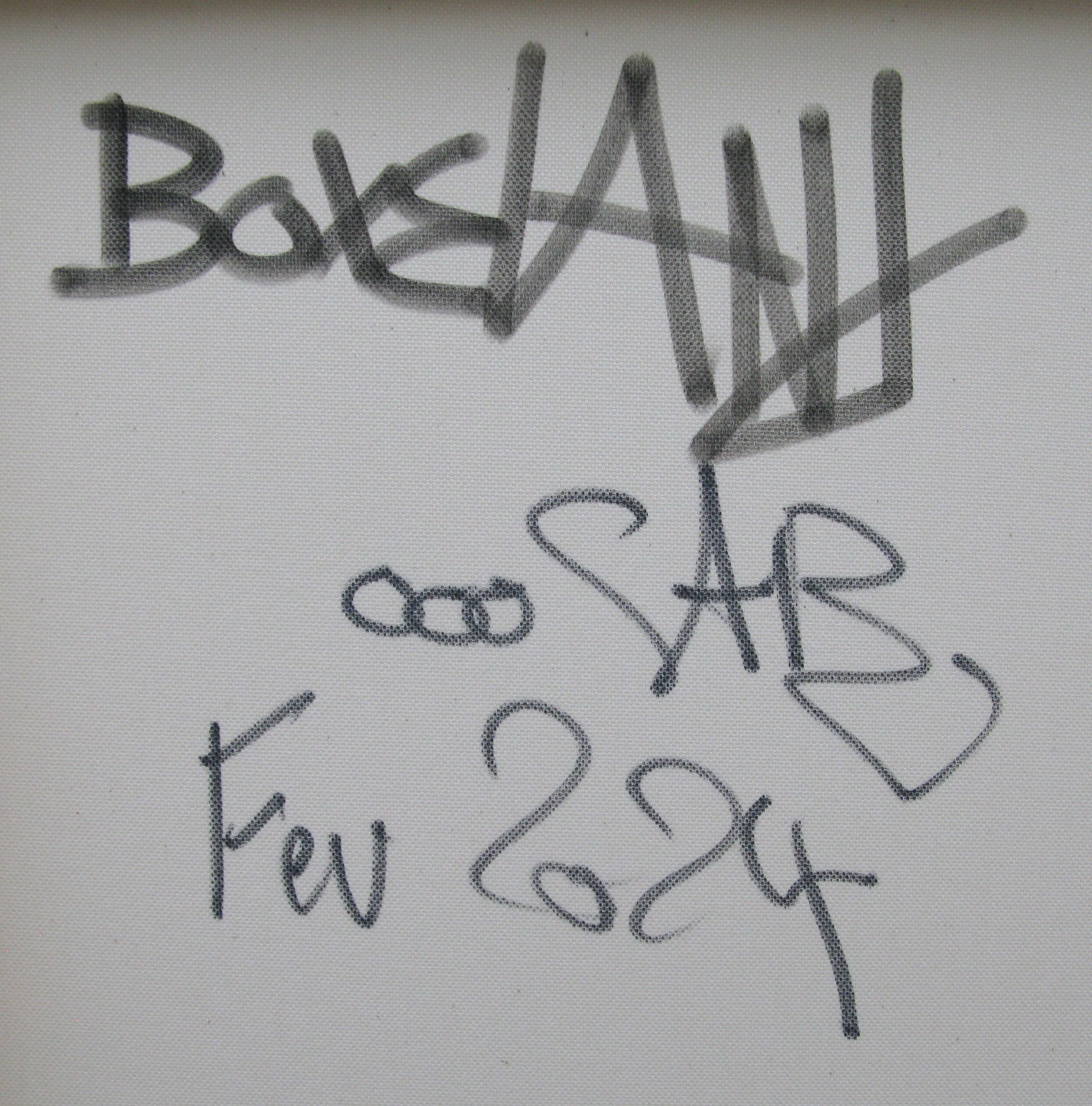 Tableau de RICO SAB a pour titre Boxeteam style street pop art, street art dim : RICO SABprix:1350